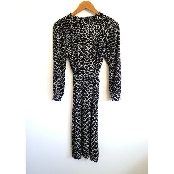 A.P.C. Marguerite Belted Floral Print Midi Dress SSENSE Garmentory 36 S $595 - Picture 3 of 16